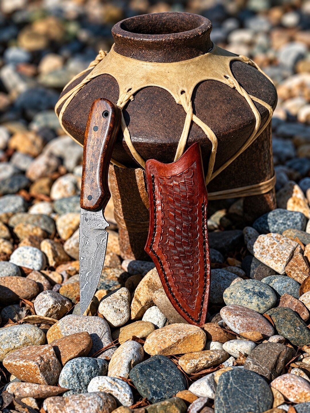 8" Fighter handmade knife No. 96 by Of the Woods Knives