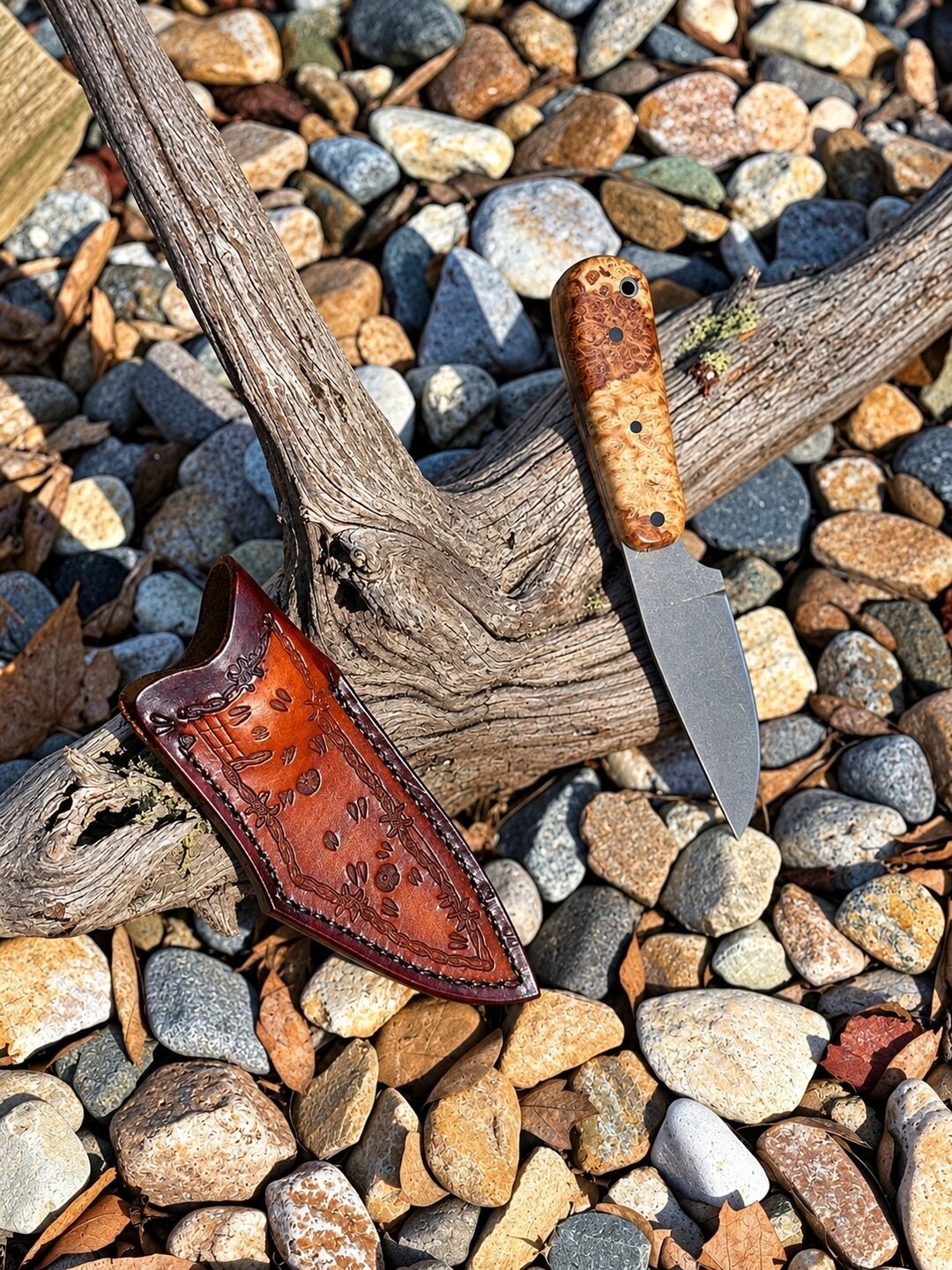 8" Hunter handmade knife No. 101 by Of the Woods Knives