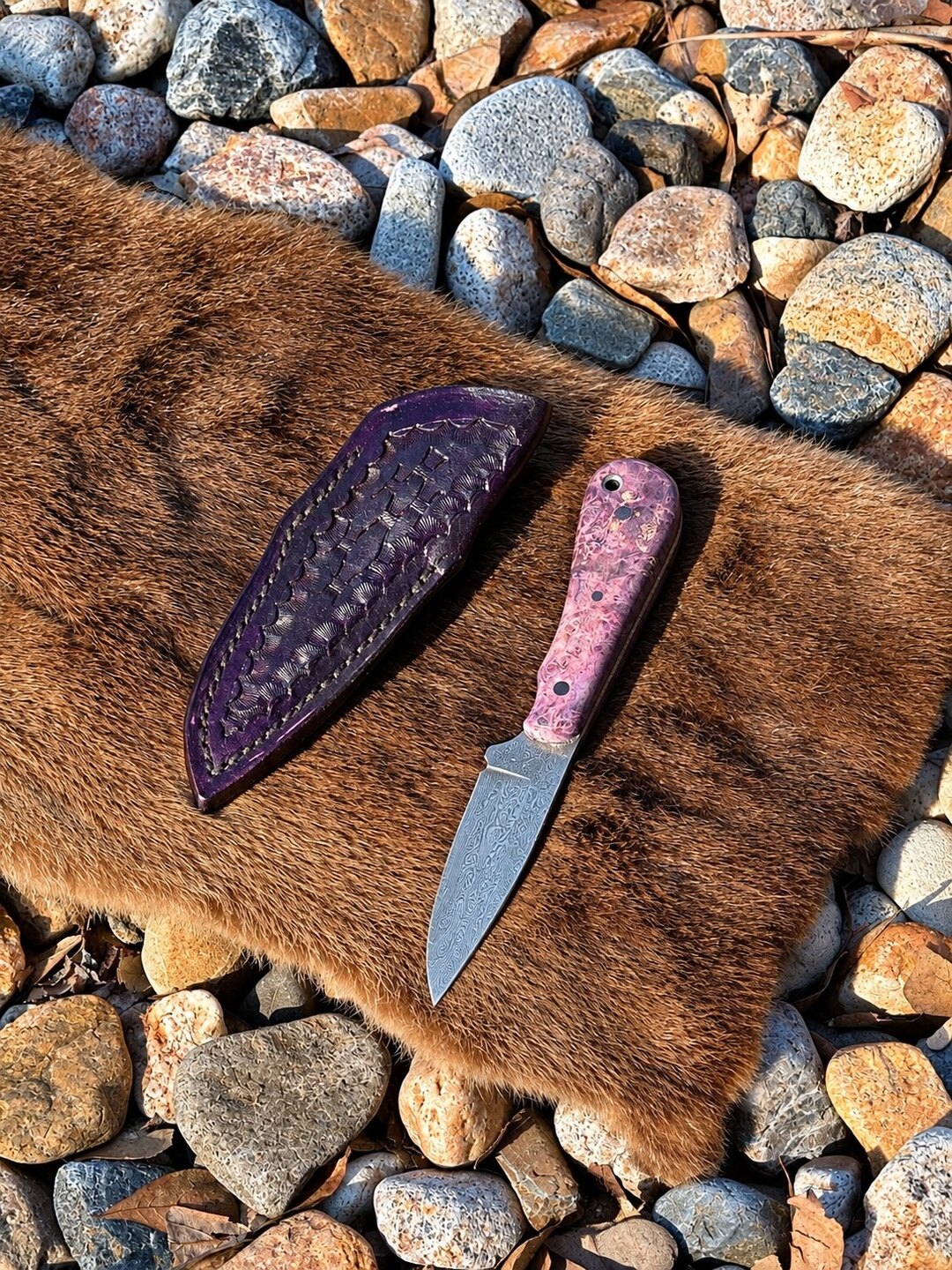 7 1/2" Straight-Back Hunter handmade knife No. 118 by Of the Woods Knives