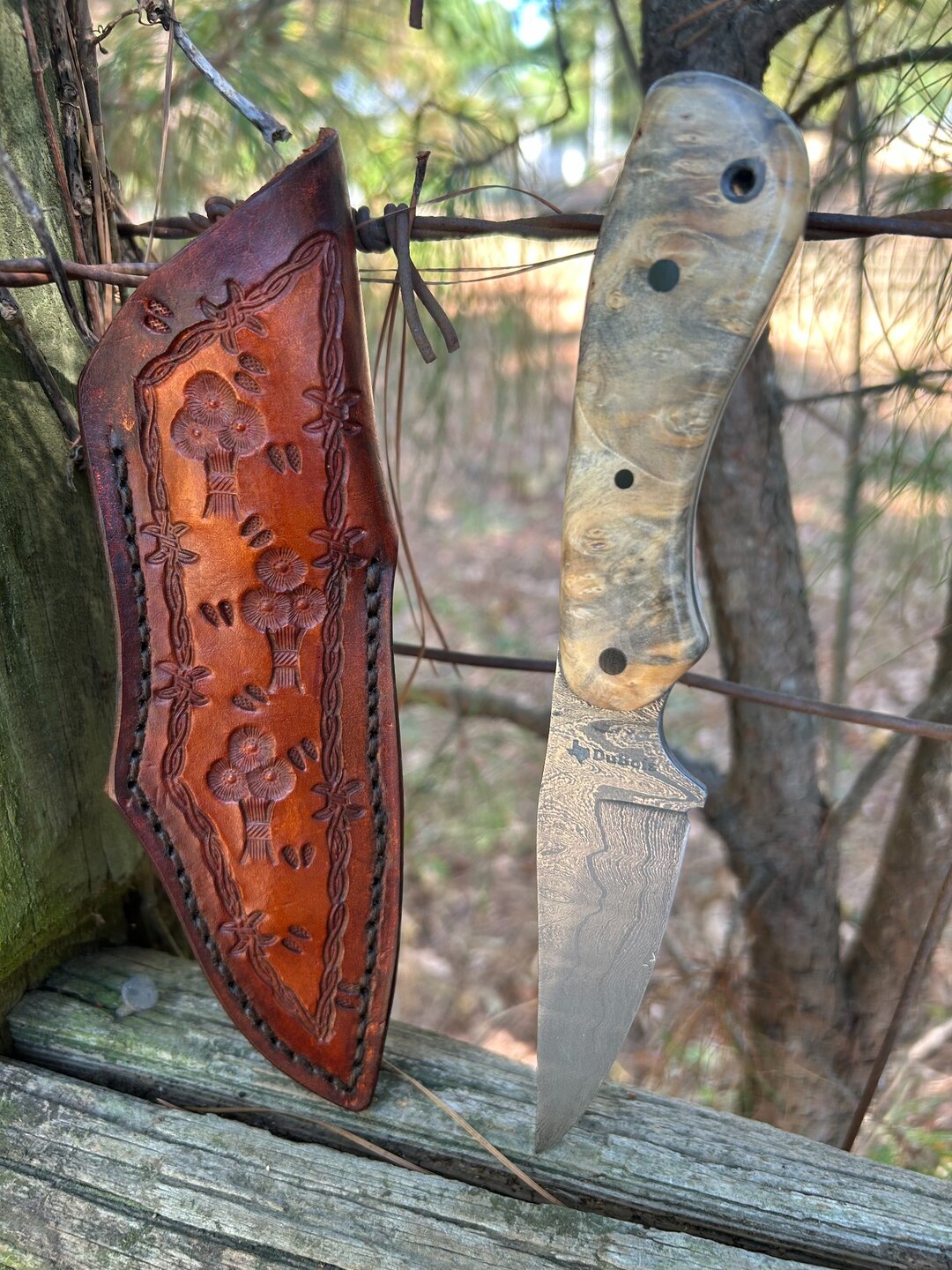 8" Fighter handmade knife No. 115 by Of the Woods Knives